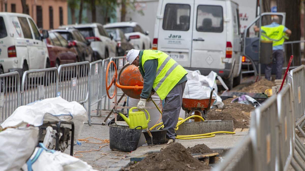 Trabajadores del sector de la construcción.