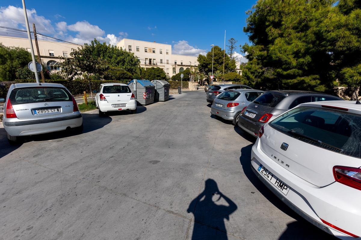 Panorámica del parquin que se cierra el lunes para instalar prefabricadas