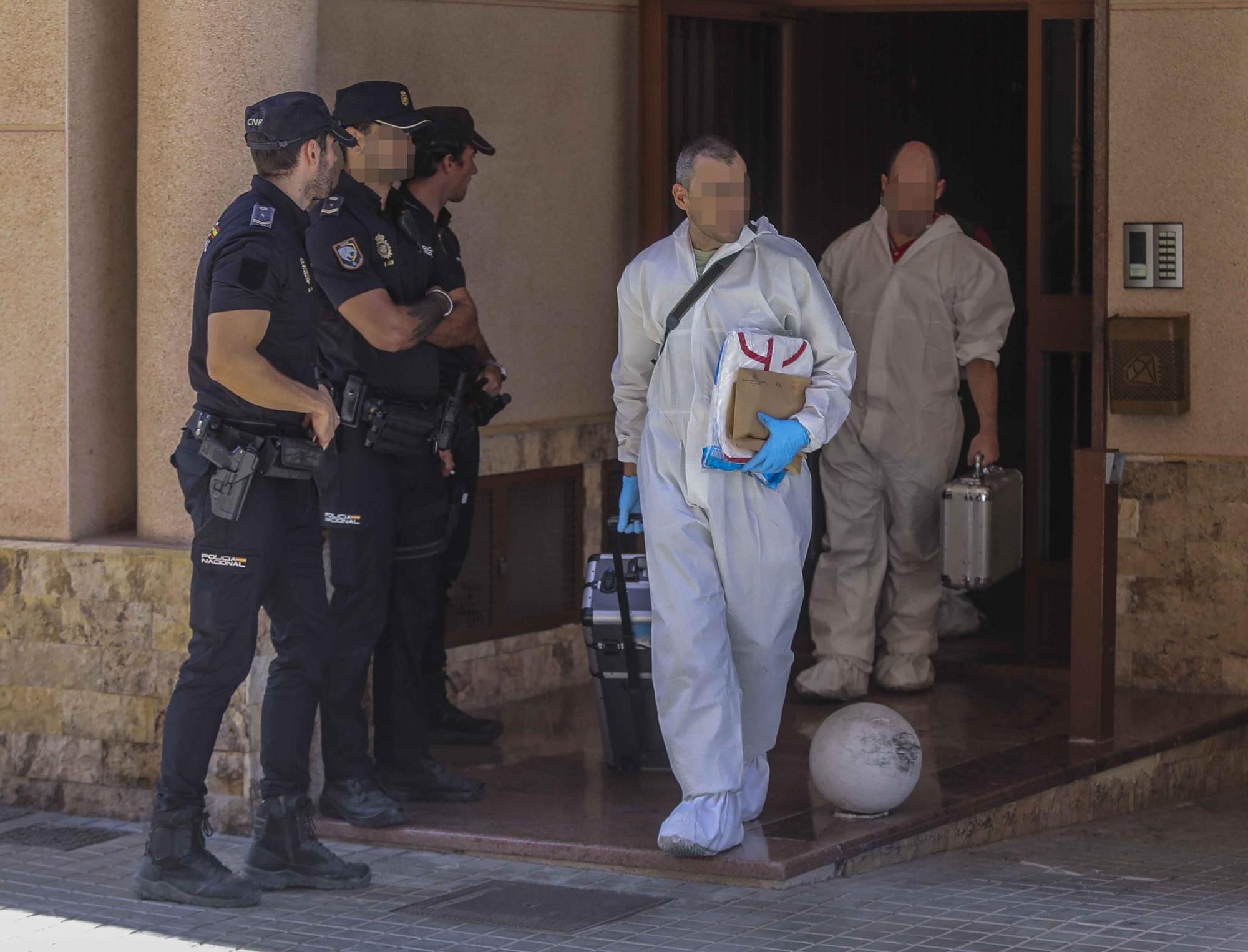 Aaesinato en Elche:hallan un kilo de cocaína en la vivienda del Altet