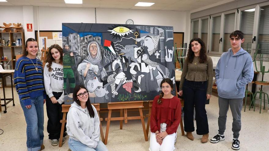 Gaza ya tiene su propio «Guernica» gracias a los «Picasso» de Baiona