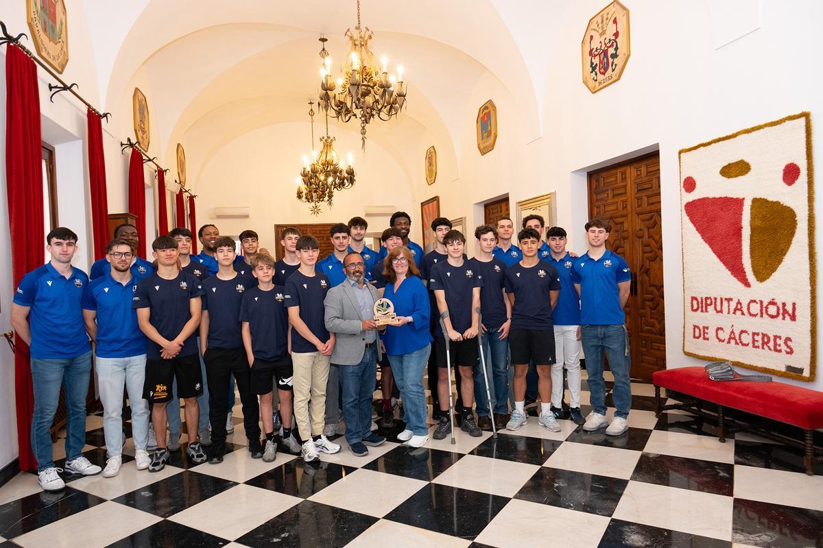 Recepción al Sagrado Corazón en la Diputación de Cáceres.