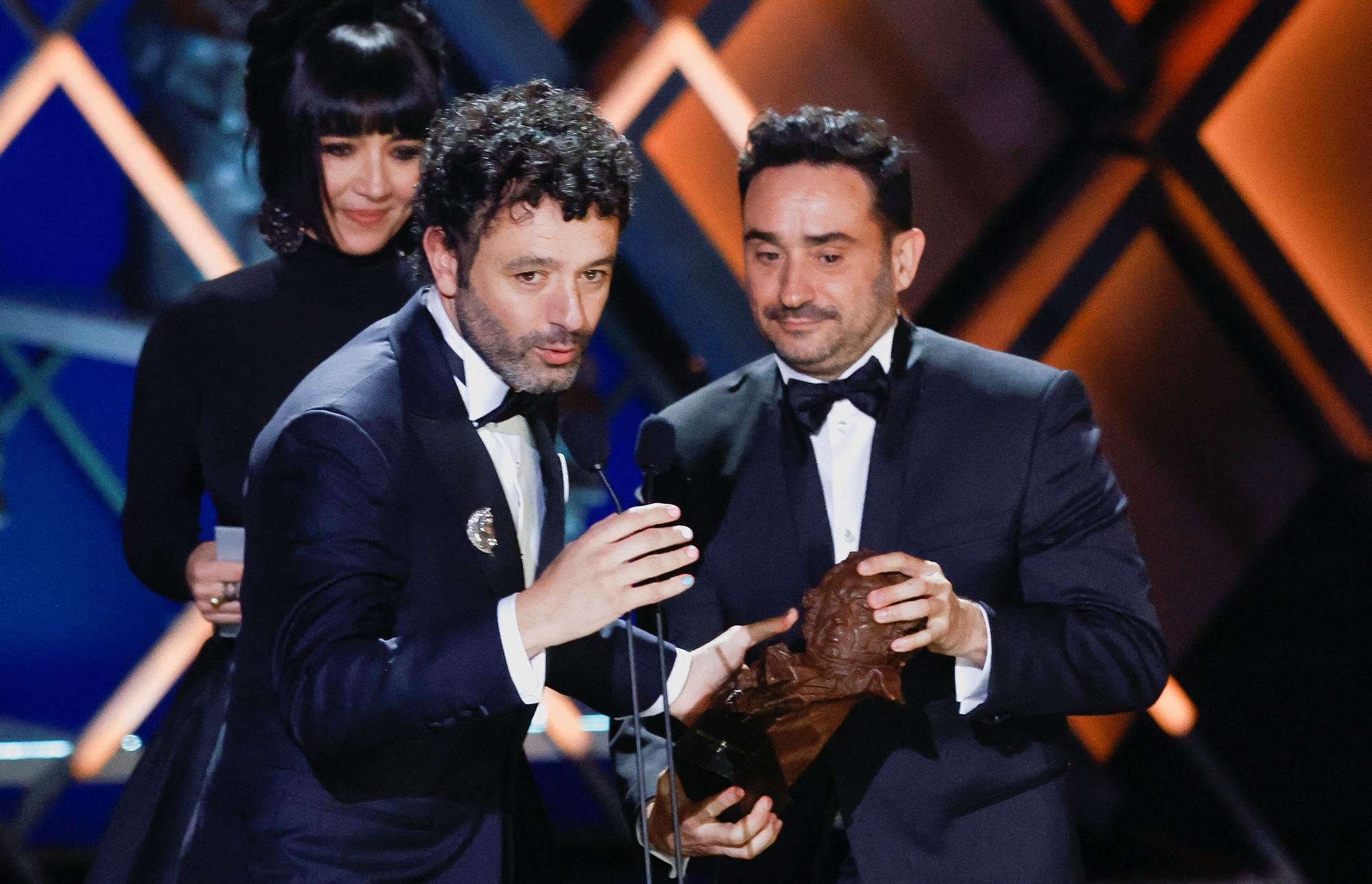 Rodrigo Sorogoyen, durante el discurso.