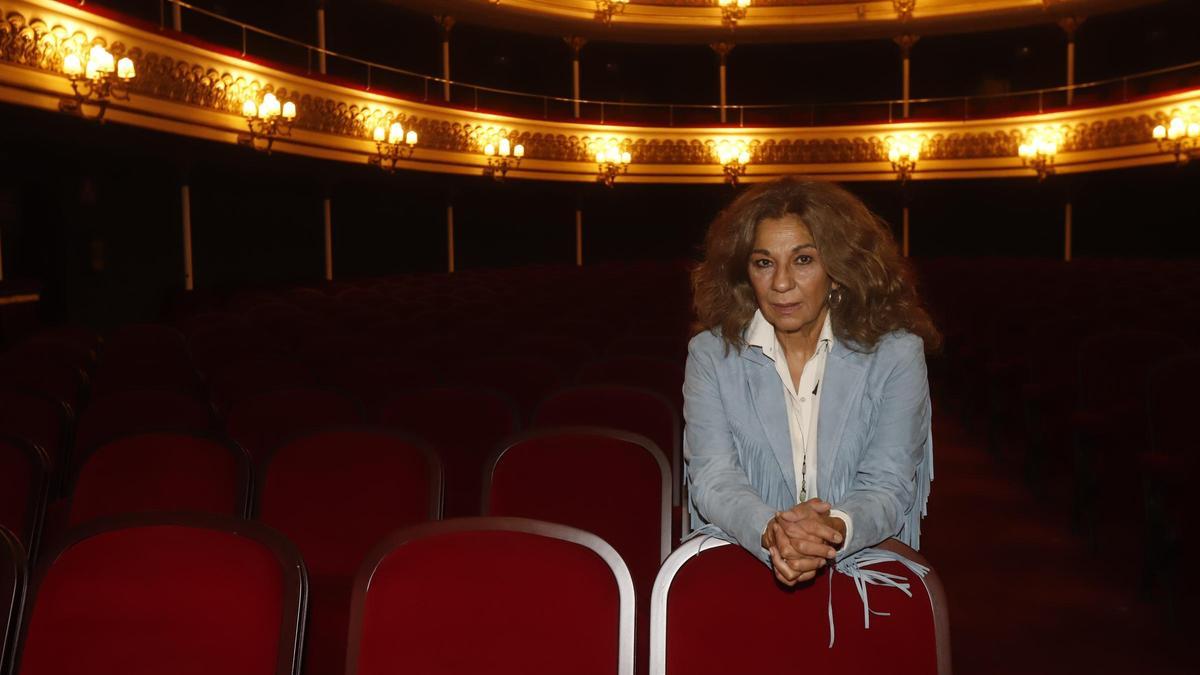 Lolita Flores en el Teatro Principal de Zaragoza donde va a representar 'Poncia'.
