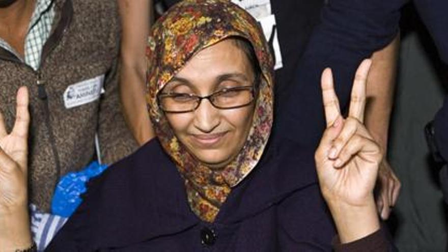 La activista saharaui Aminetu Haidar.