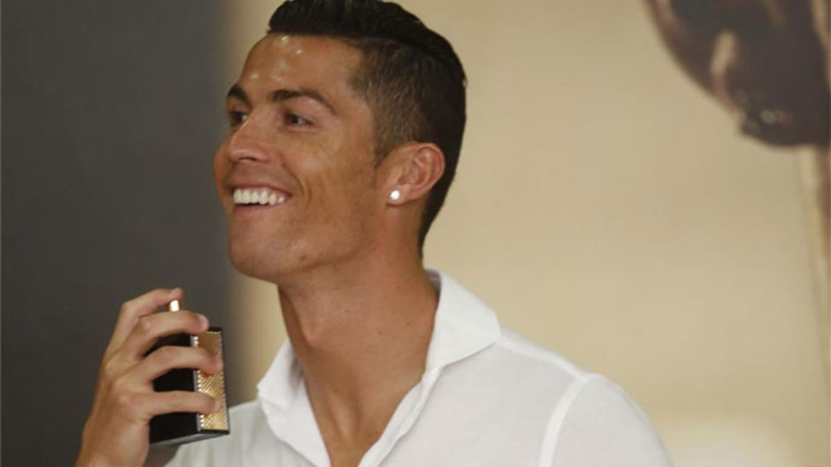 Cristiano Ronaldo, en la presentación de su fragancia