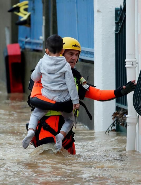 Inundaciones causadas por Leslie en Francia