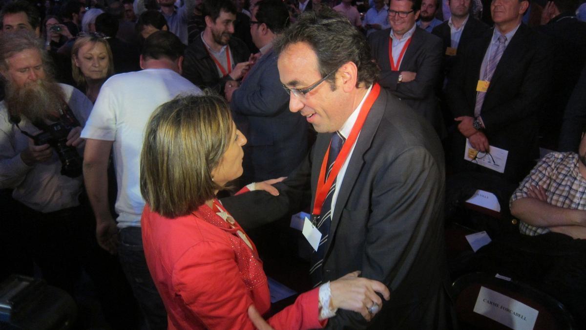 Carme Forcadell y Josep Rull.