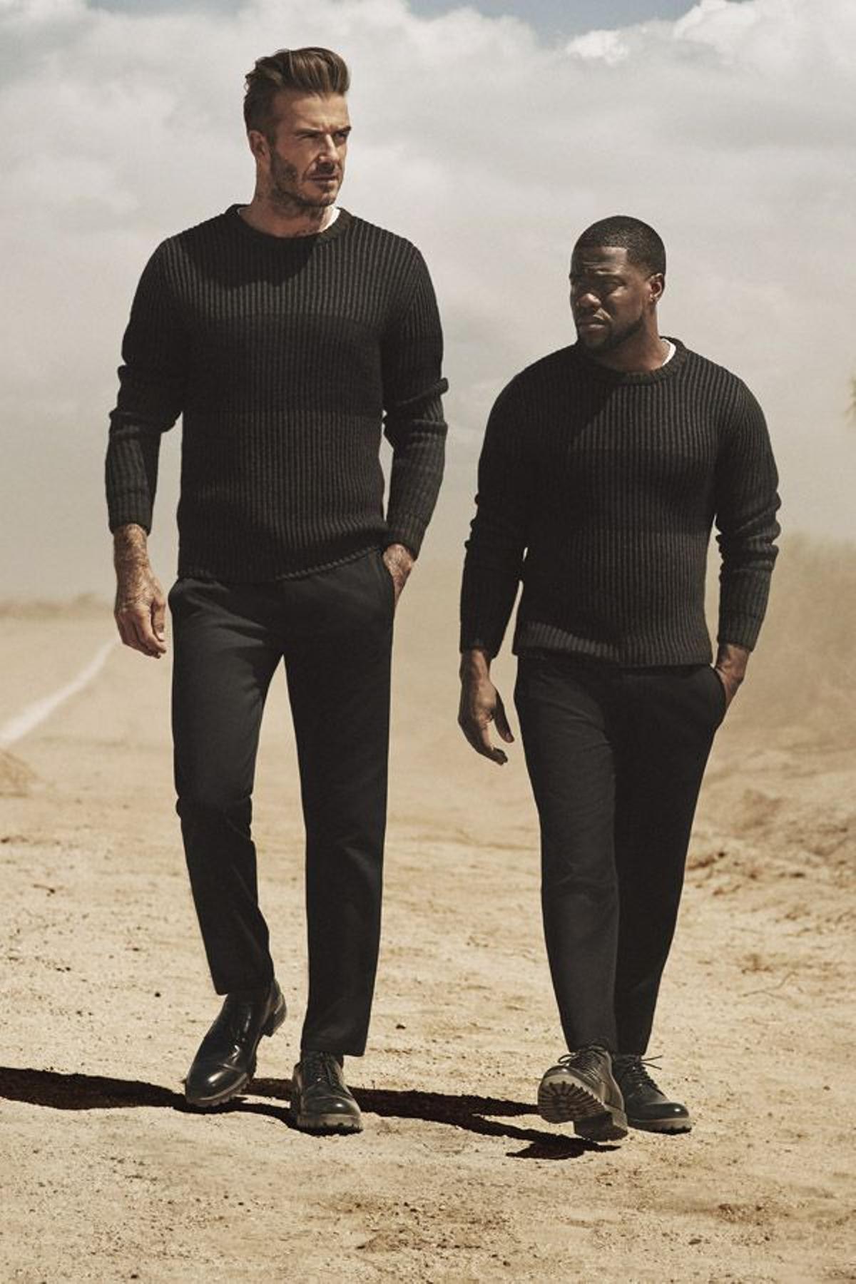 David Beckham y Kevin Hart en la campaña de H&amp;M