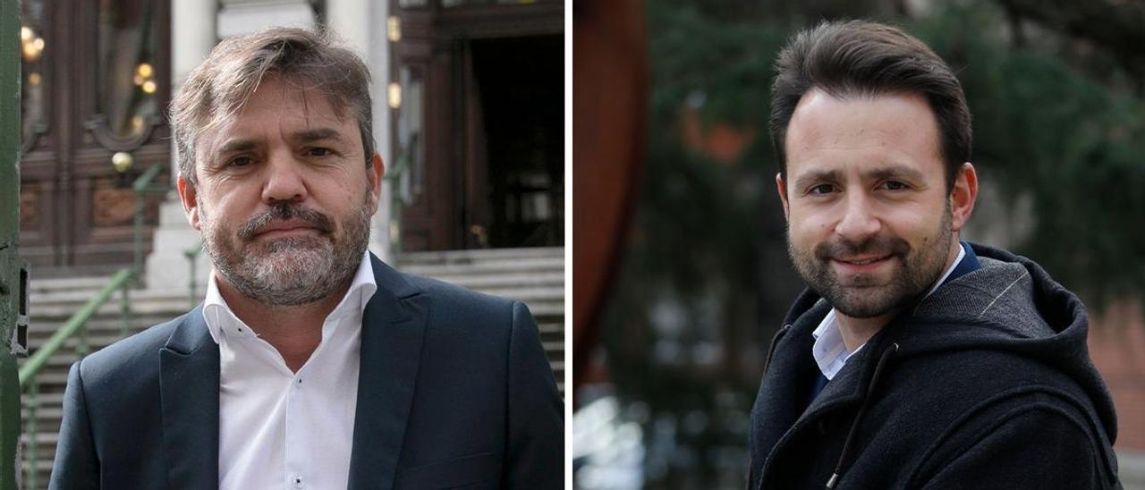 Por la izquierda, Luis Fanjul (Ciudadanos) y Álvaro Queipo (PP)