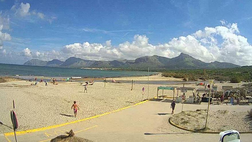 Schöne Wolken in Son Serra de Marina am Sonntagmittag.