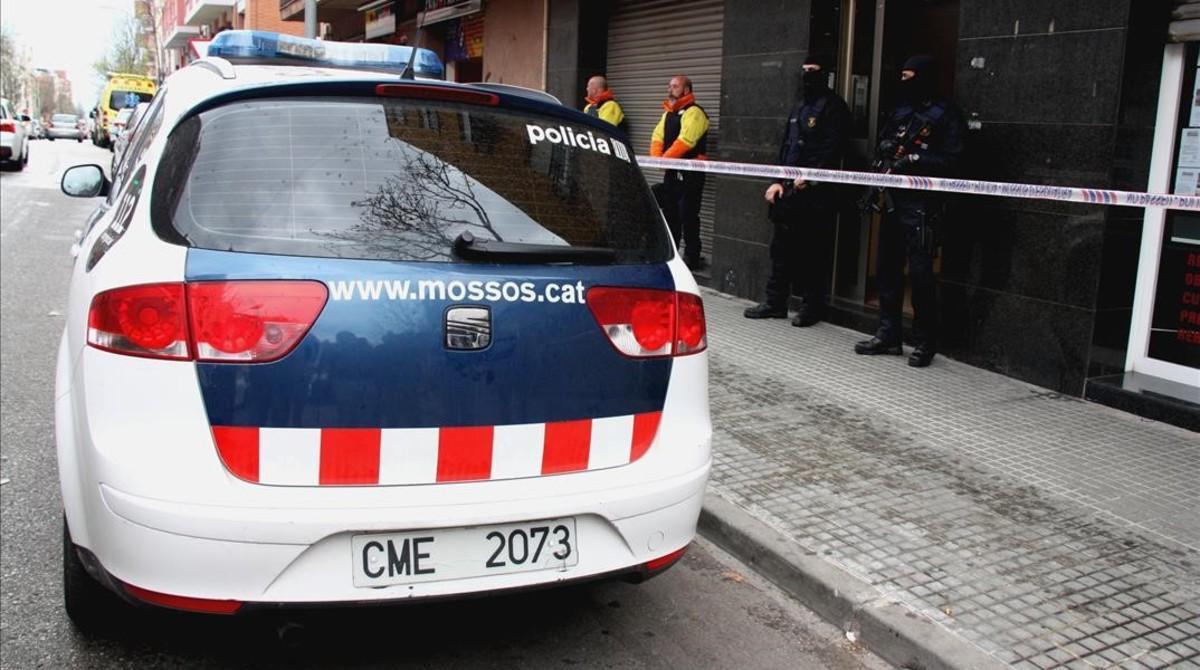 Un coche patrulla  de los Mossos d’Esquadra.