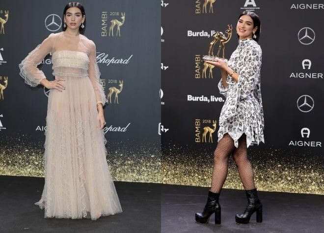 Los dos looks de Dua Lipa para los Bambi Awards 2018