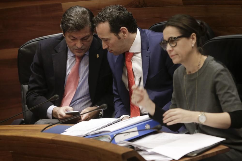 Debate en la Junta sobre los presupuestos asturianos