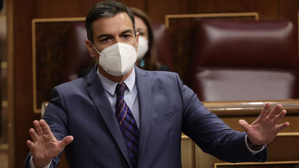 Pedro Sánchez, en la sesión de control en el Congreso