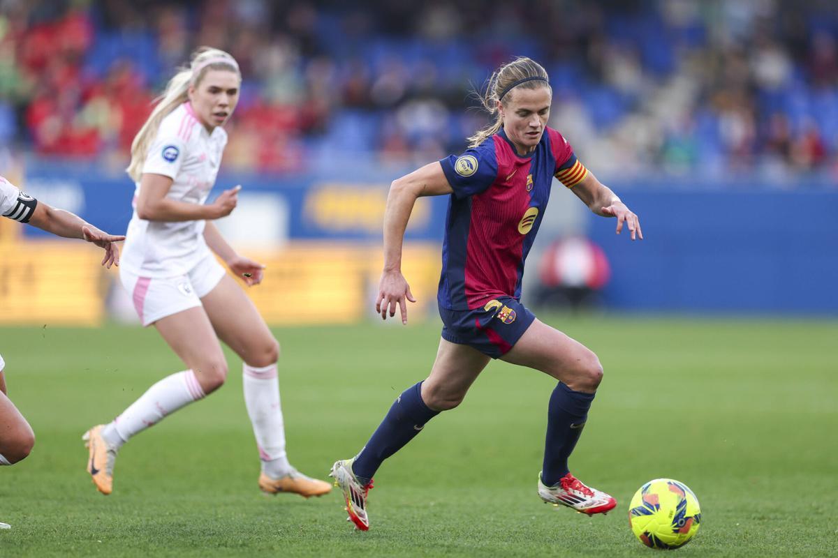 Irene Paredes, en un partido del FC Barcelona