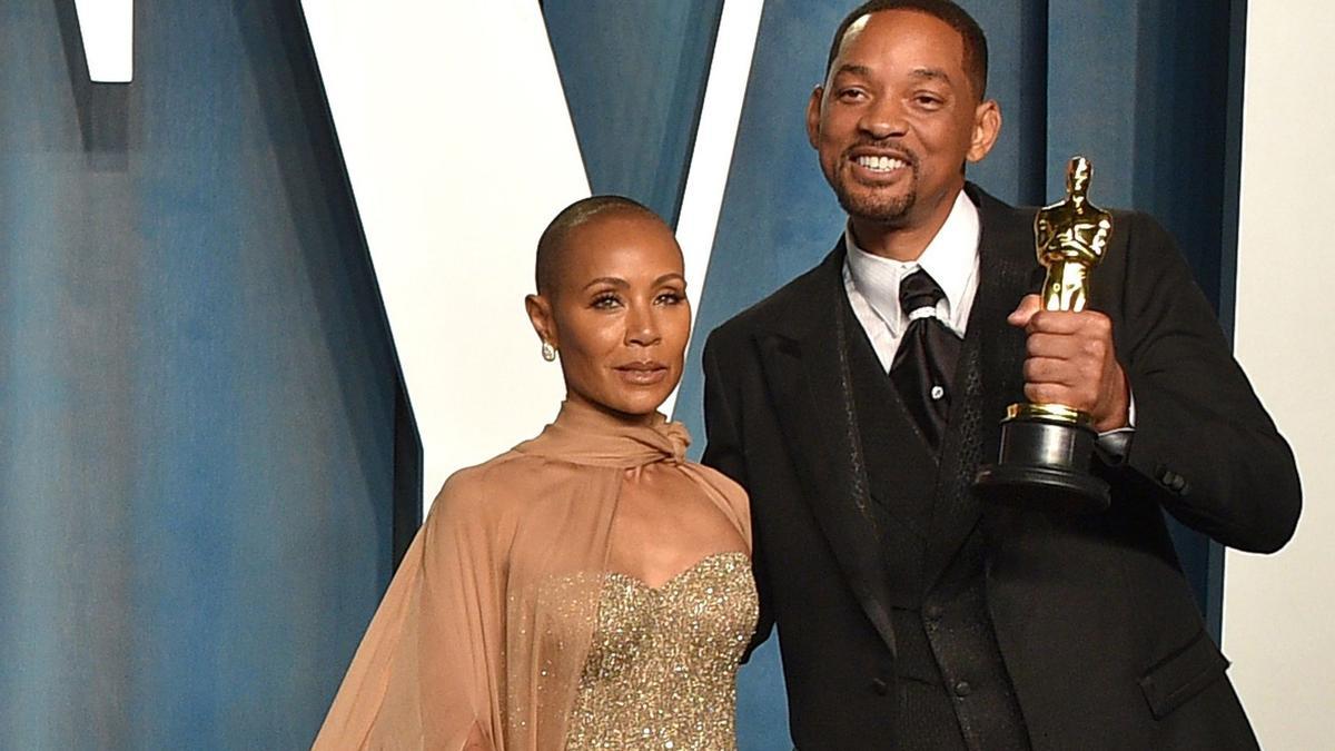 Jada Pinkett Smith y Will Smith en la fiesta post Oscar de la revista Vanity Fair.