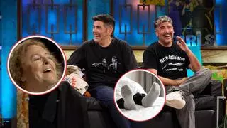 Los Estopa visitan 'La Revuelta' el día después de ir a 'El Hormiguero': "Mi marido me tiene hasta los cojones"
