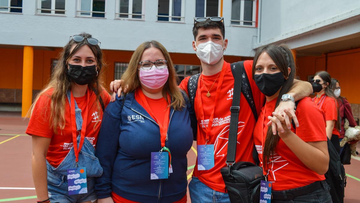 Un grupo de voluntarios de ESN.