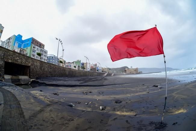 Bandera roja en la Cicer por mal tiempo.