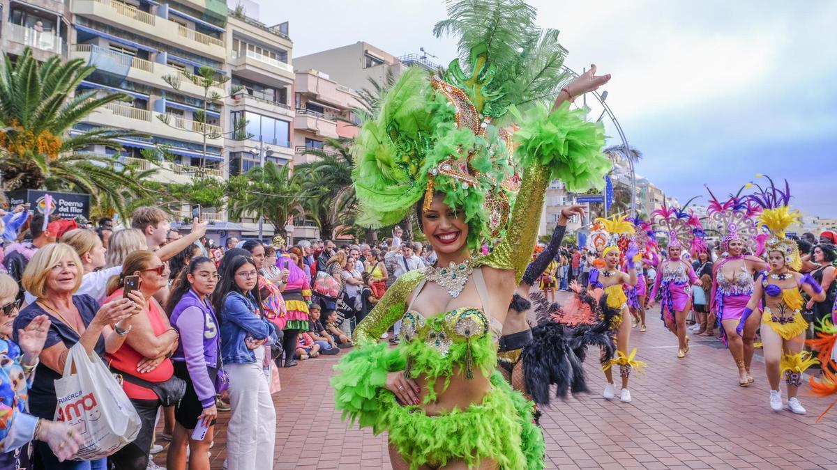 Encuentro de comparsas y batucadas del Carnaval de Las Palmas de Gran Canaria 2024