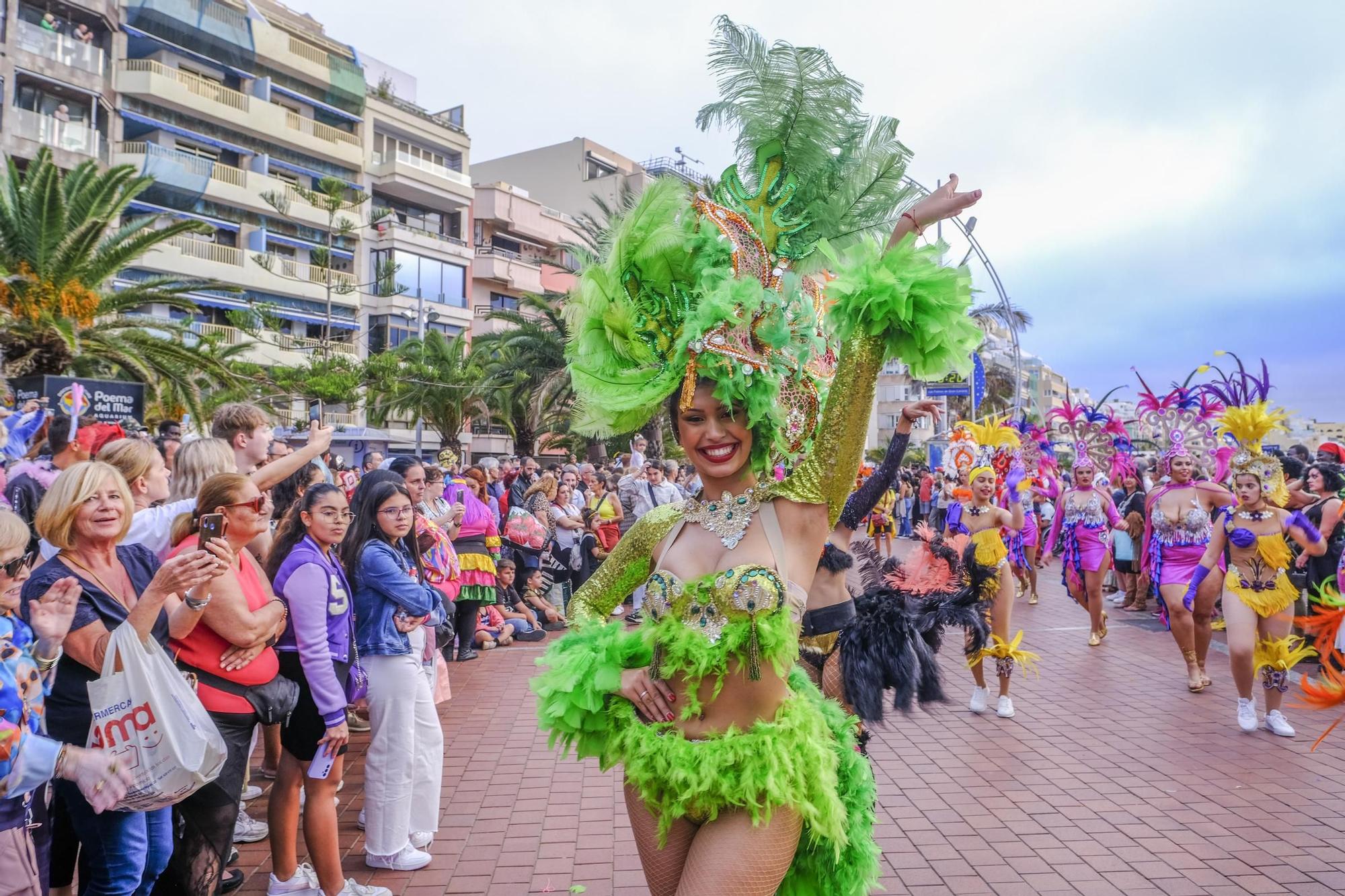 Encuentro de comparsas y batucadas del Carnaval de Las Palmas de Gran Canaria 2024