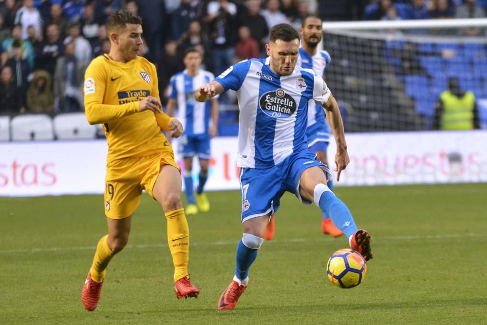 El Dépor cae en el descuento ante el Atlético