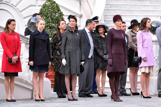La familia real de Mónaco en el día de la Fiesta Nacional