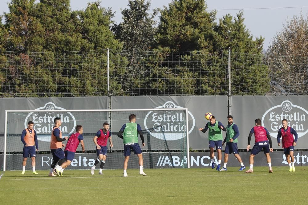 Entrenamiento del Celta en A Madroa