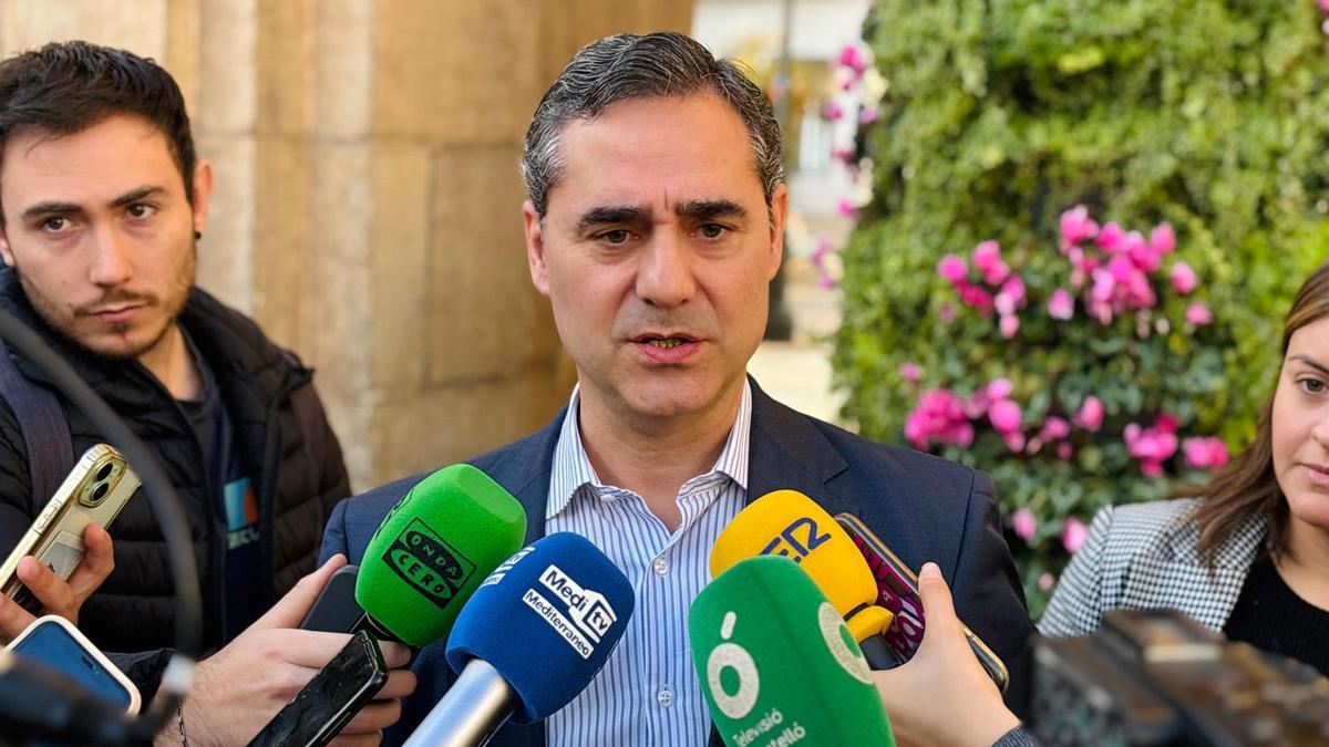Ortolá, este viernes, en su comparecencia ante los medios de comunicación.