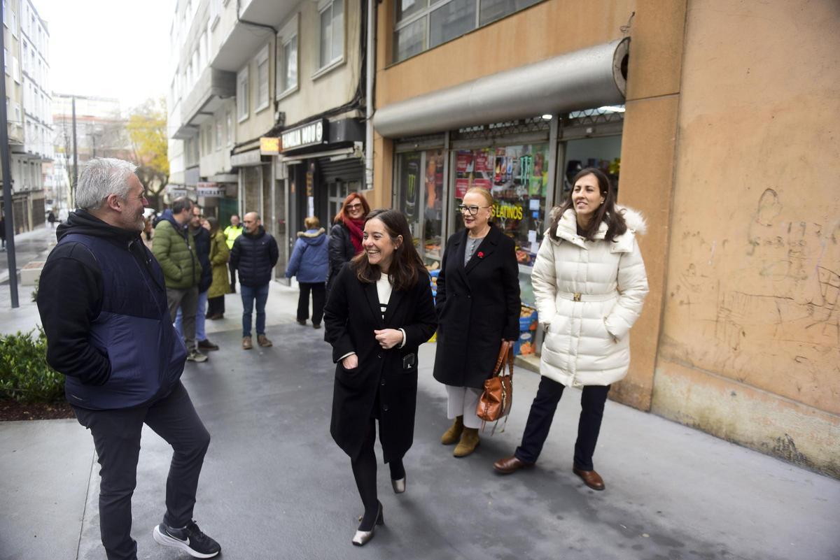 La alcaldesa visita la Sagrada Familia tras la primera fase de obras
