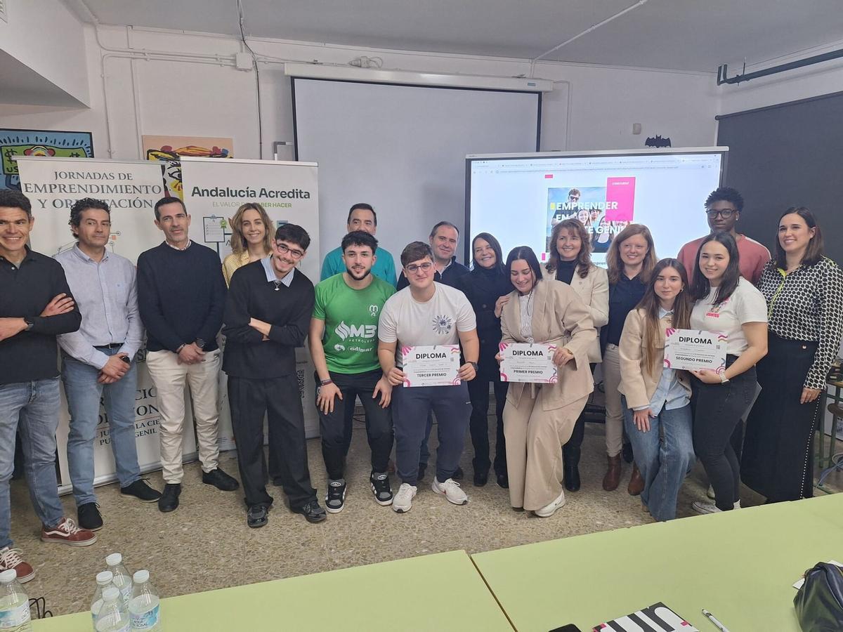 Premiados en el Concurso de Jóvenes Emprendedores de Puente Genil.