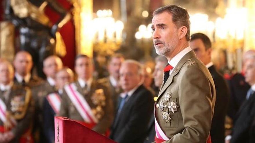 Felip VI reivindica la bandera espanyola com a símbol d&#039;«unitat»
