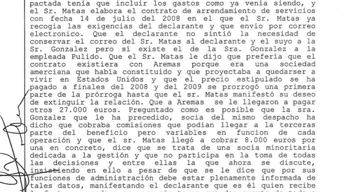 Declaración de Enrique Arnaldo.