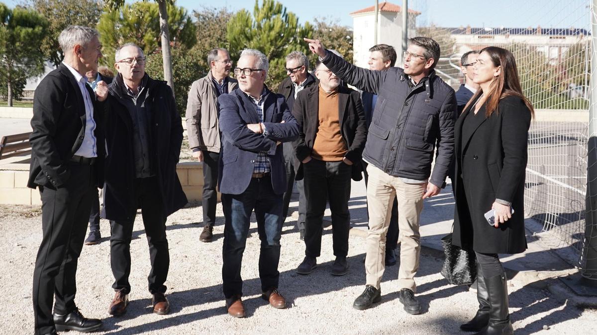 Visita institucional a los terrenos de la futura facultad de Veterinaria.