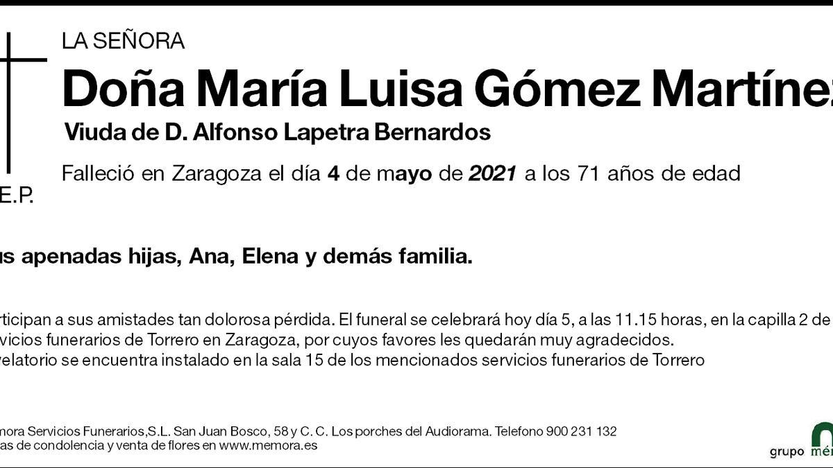 María Luisa Gómez Martínez