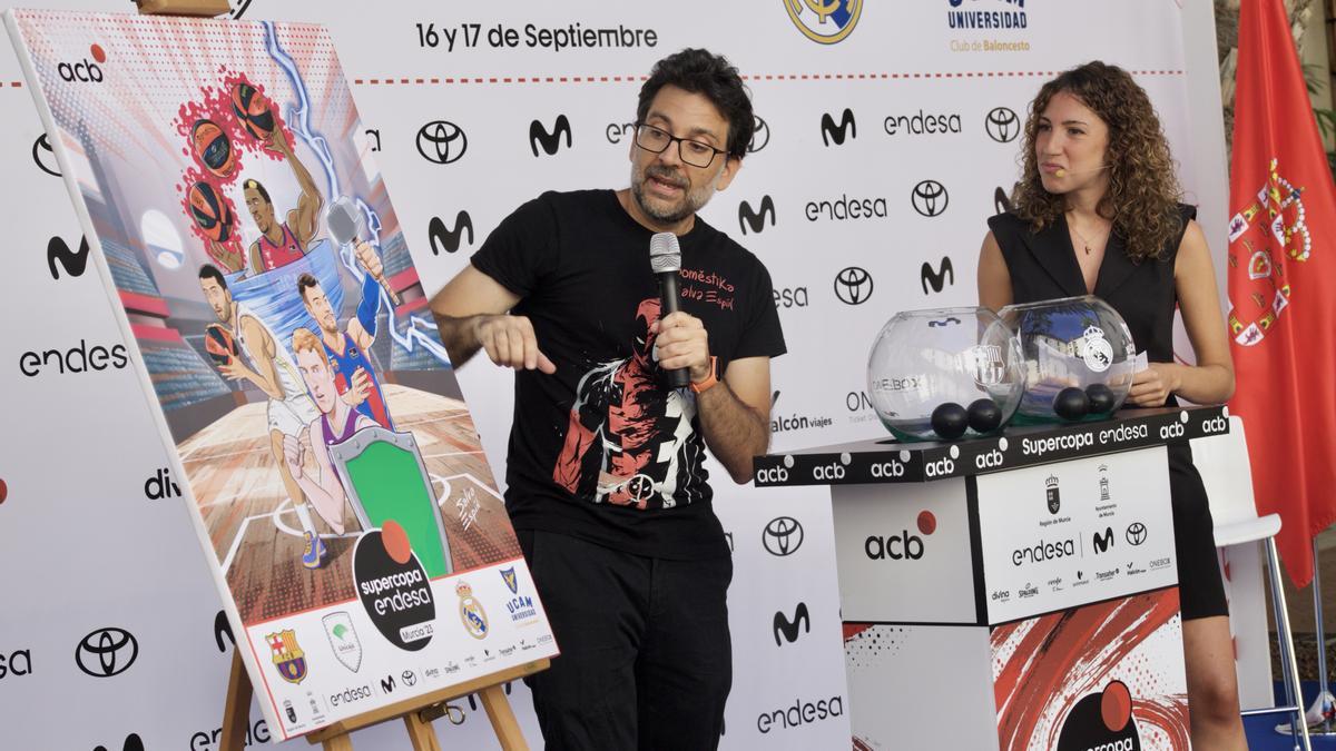 El popular dibujante murciano Salva Espín ha sido el encargado de diseñar el cartel de la Supercopa