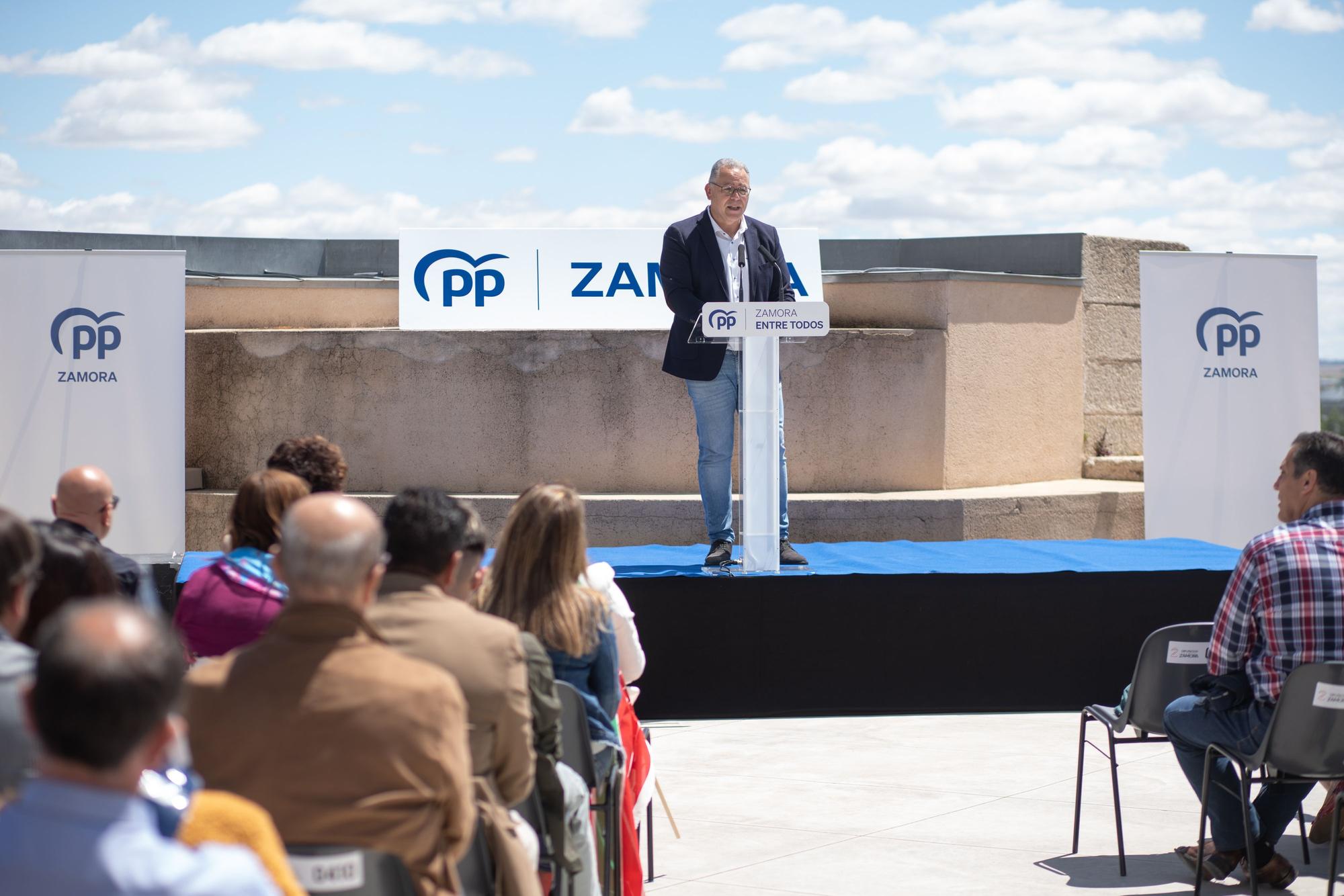 Acto del Partido Popular (PP) de Zamora en apoyo a Jesús María Prada