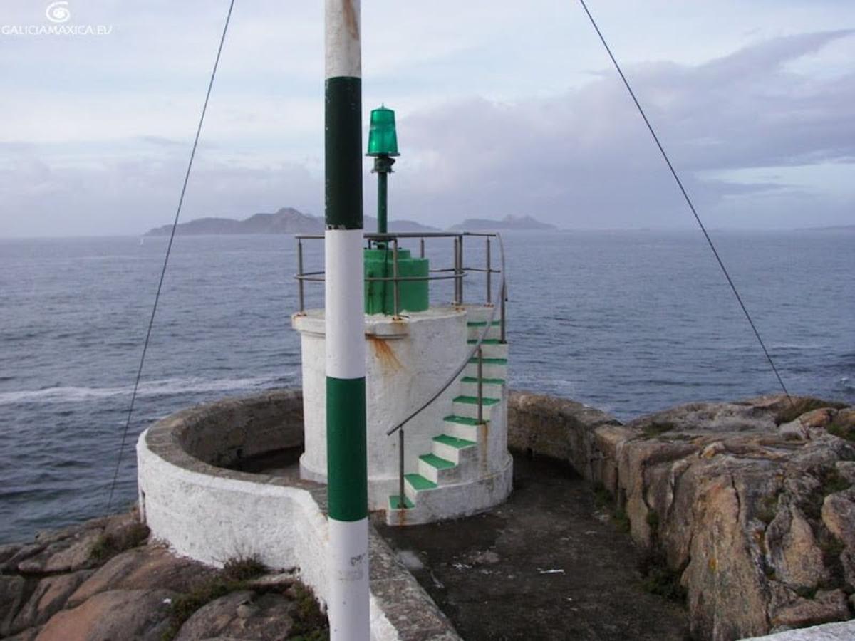 El faro de Punta Lameda, en Nigrán