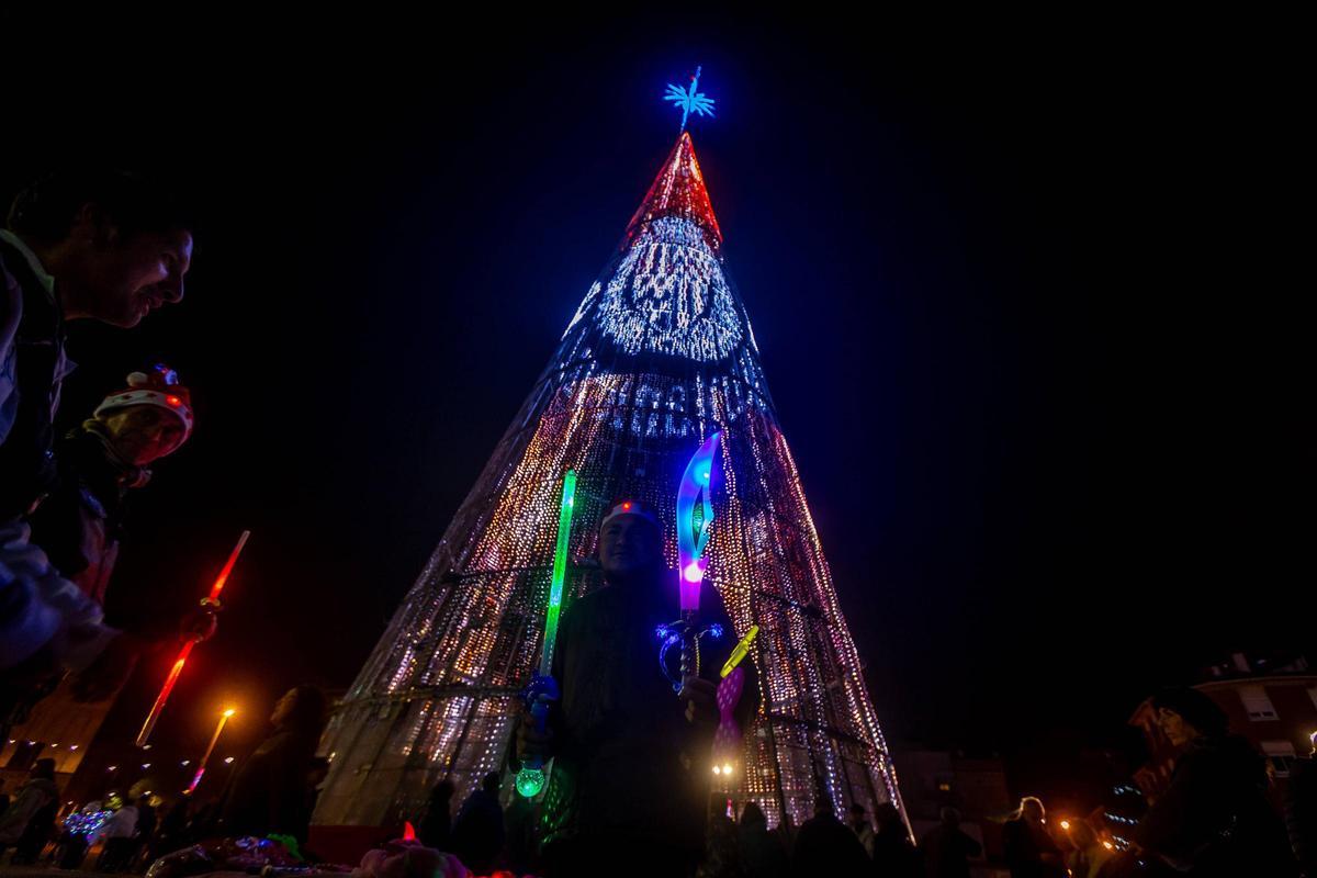 El espectáculo del árbol de Badalona