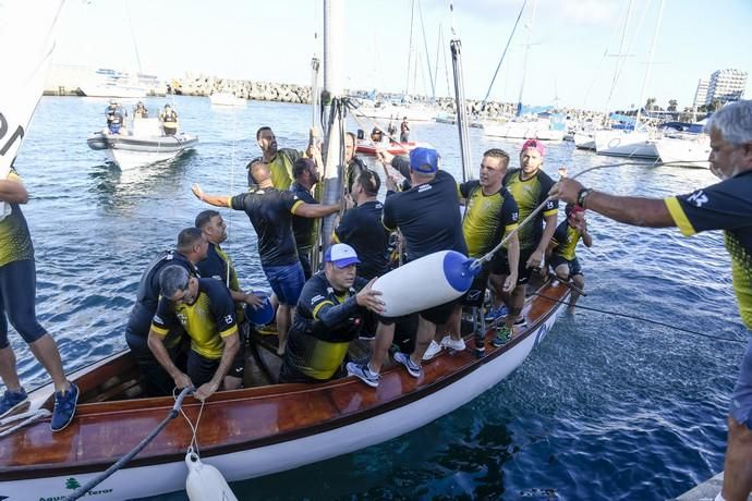 21-09-19 DEPORTES. BAHIA DEL PUERTO. LAS PALMAS DE GRAN CANARIA. Vela latina. Desempate Guanche-Tomás Morales por el título del Campeonato. Fotos: Juan Castro.  | 21/09/2019 | Fotógrafo: Juan Carlos Castro