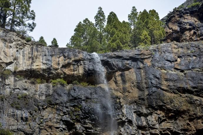 30/01/2018 LAS TIRAJANAS. Frio, lluvias, y cascadas de aguas en Las Tirajanas. FOTO: J. PÉREZ CURBELO