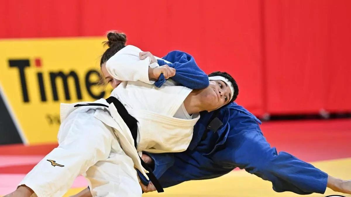 Julia Figueroa, durante un combate.