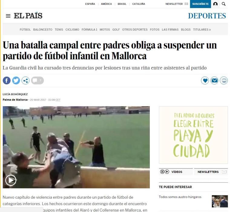 La batalla campal de Alaró en El País