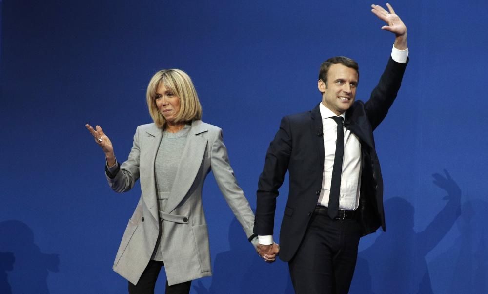 Macron celebra el resultado de las elecciones