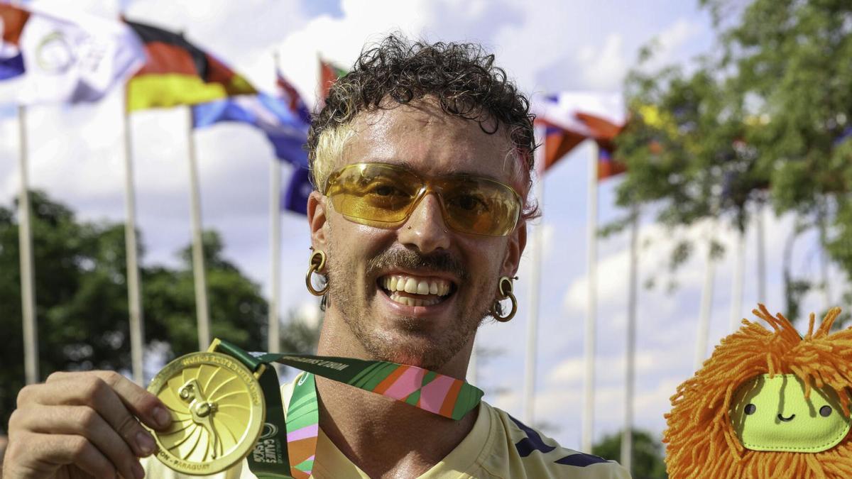 Pablo Soler inaugura el medallero de España en los World Skate Games con un oro en descenso
