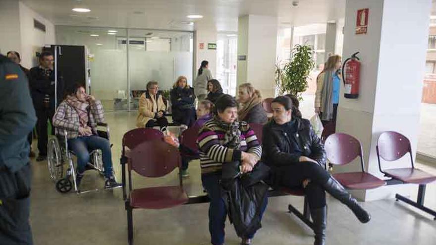 Sala de espera de Urgencias en el Hospital de Benavente.