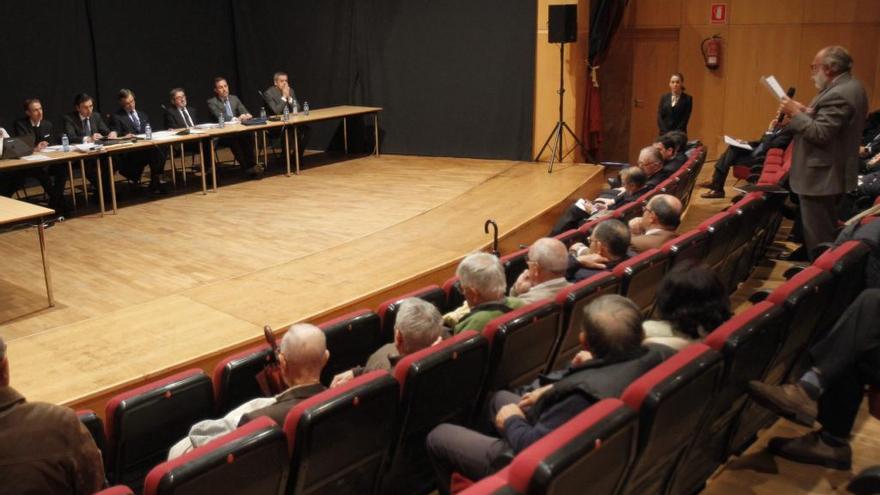 Una junta de accionistas de Pescanova SA.