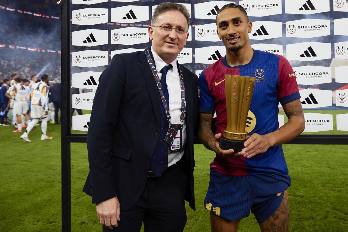 Raphinha fue el MVP de la pasada Supercopa de España