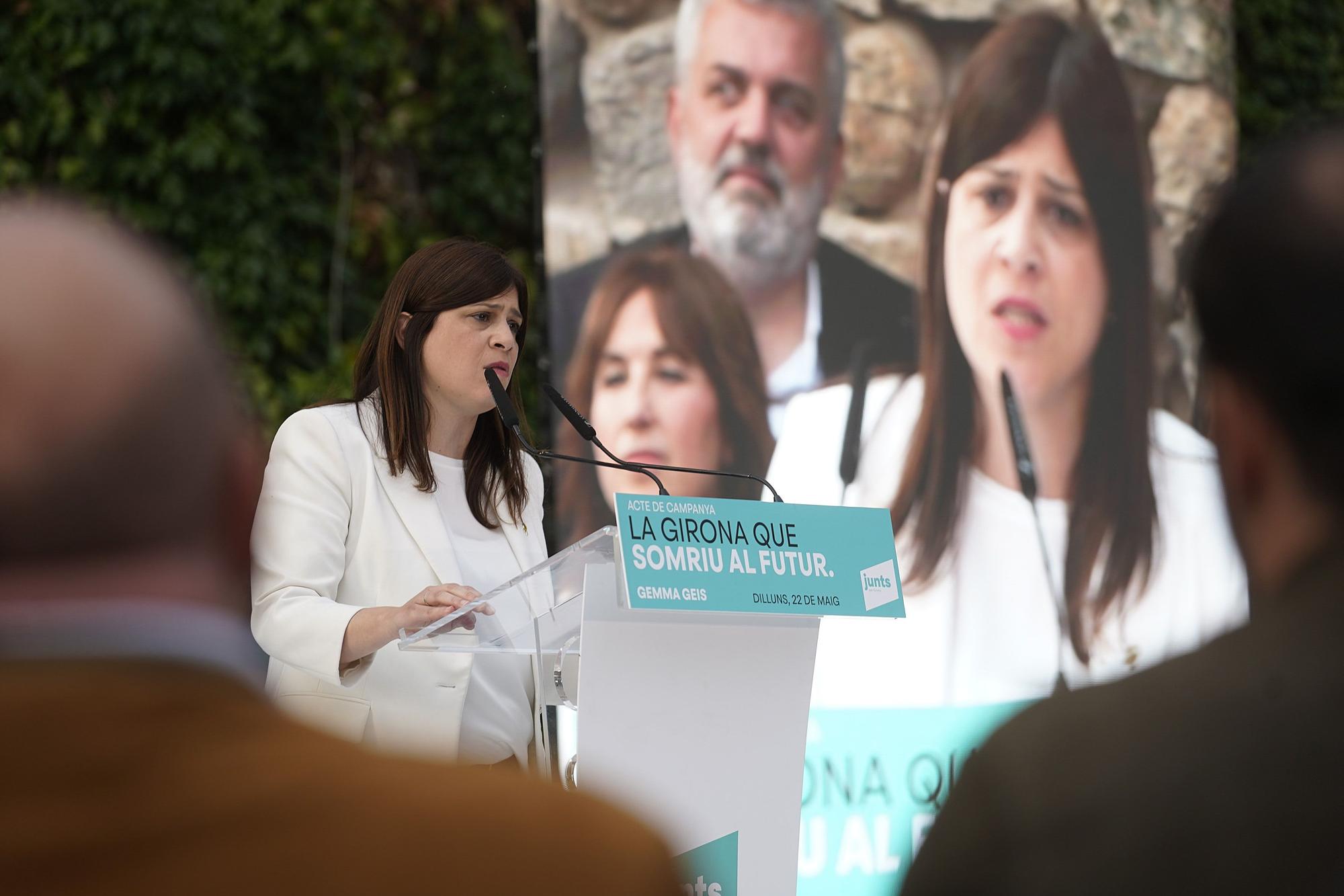 Acte central de campanya de Junts per Girona amb l'alcaldable Gemma Geis