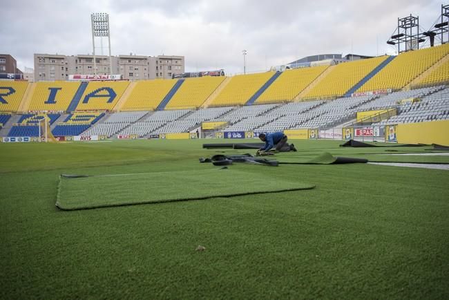 Siguen las obras en el Estadio de Gran Canaria